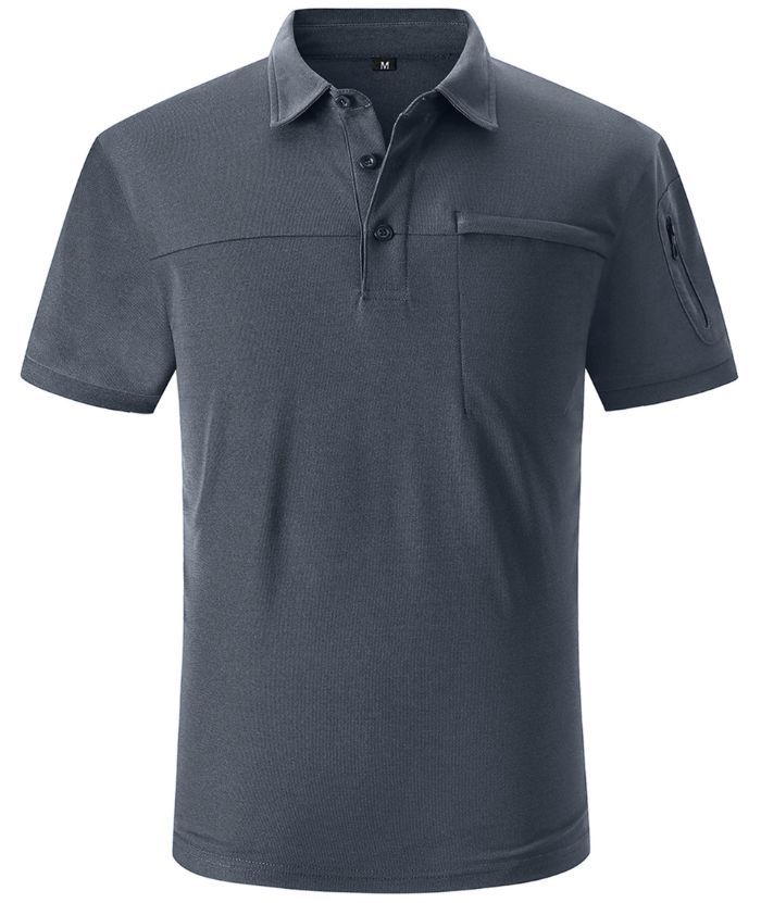 ZITY Men's Slim Fit Side Pocket Polo Shirt-APOH700020