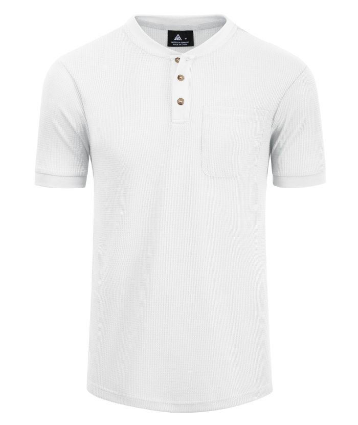 ZITY Men's Slim Fit Button Up Summer T-Shirt-CUMSS01031