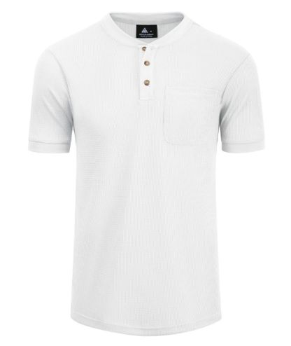 ZITY Men's Slim Fit Button Up Summer T-Shirt-CUMSS01031