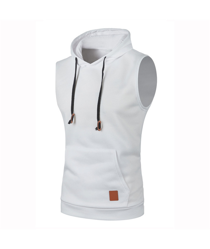 Men's Sleeveless Hooded Sport Vest Casual Hoodie-ZPK007596 | Zitysports