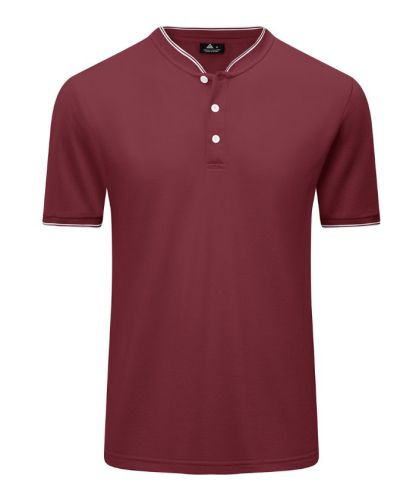 ZITY Men's Button Up Casual Neck T-Shirt-CUMSS01737