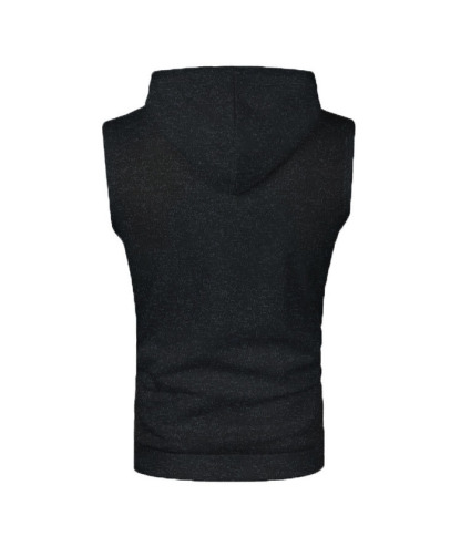 Men's Sleeveless Hooded Sport Vest Casual Hoodie-ZPK007596 | Zitysports