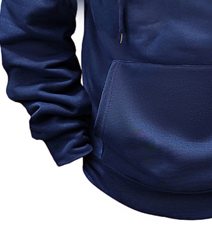 ZITY Men's Solid Quarter-Zip Hoodie-DUMFH04875 | Zitysports