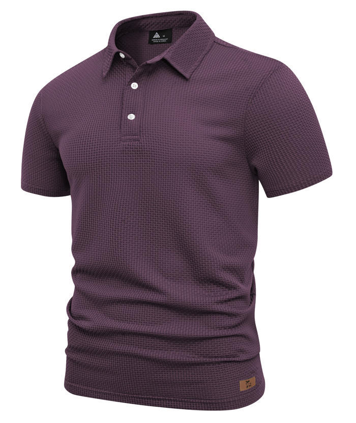 ZITY Men's Textured Dri Fit Performance Polo Shirt-CUMPO05145