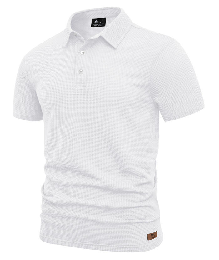 ZITY Men's Textured Dri Fit Performance Polo Shirt-CUMPO05145