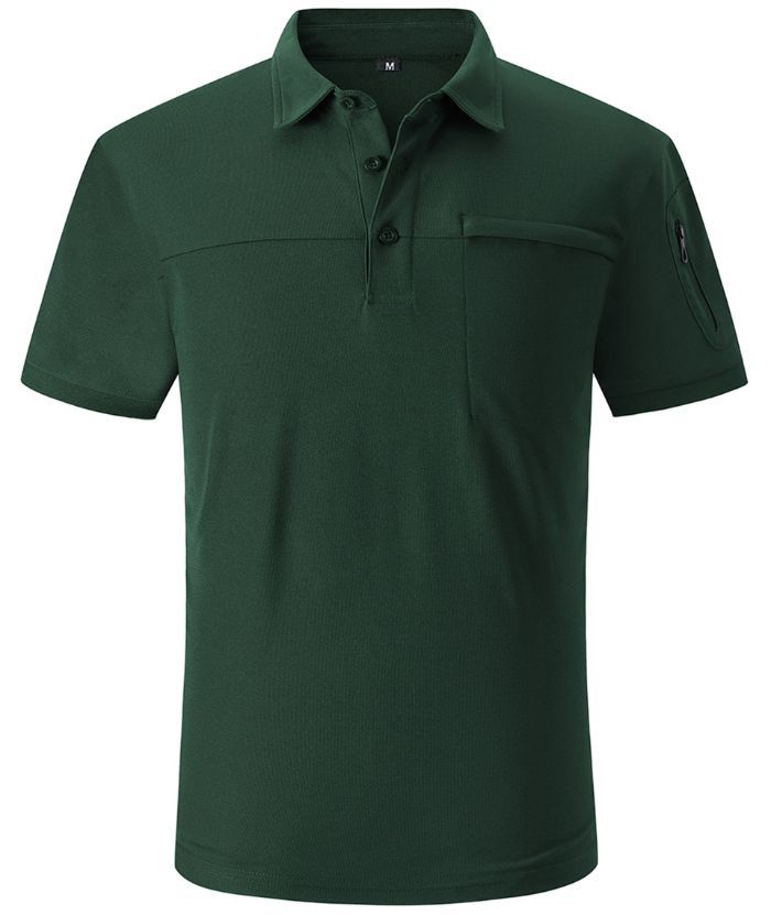 ZITY Men's Slim Fit Side Pocket Polo Shirt-APOH700020