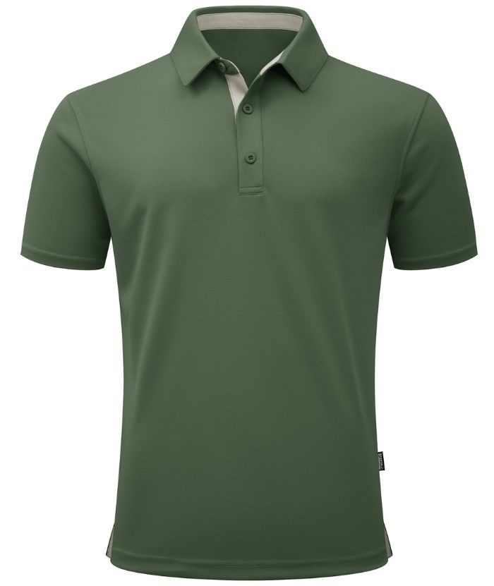 ZITY Men's Button Up Slim Fit Polo Shirt-CUMPO05188