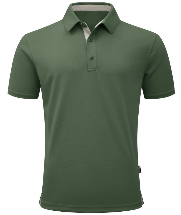 ZITY Men's Button Up Slim Fit Polo Shirt-CUMPO05188