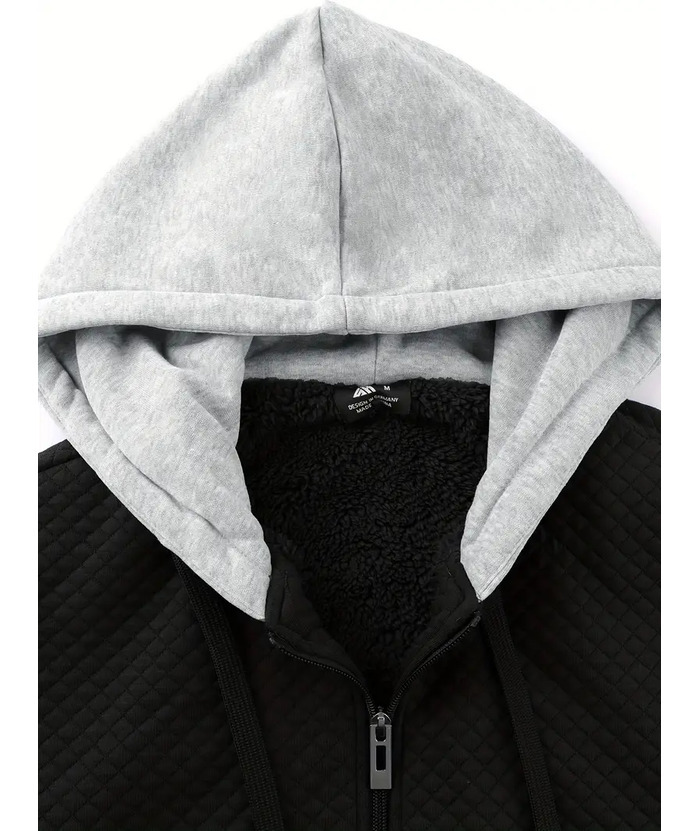 ZITY Men's Long Sleeve Fleece Sherpa Lined Heavyweight Hoodie-ZPK005616 | Zitysports