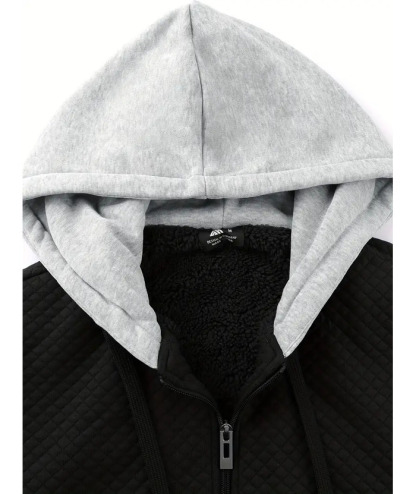 ZITY Men's Long Sleeve Fleece Sherpa Lined Heavyweight Hoodie-ZPK005616 | Zitysports