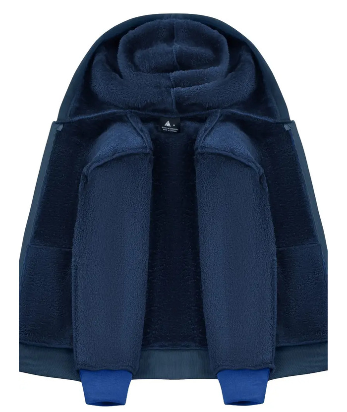 ZITY Kid's Hooded Flannel Sherpa Fleece Lined Shirt Jackets-ZPK005690 | Zitysports