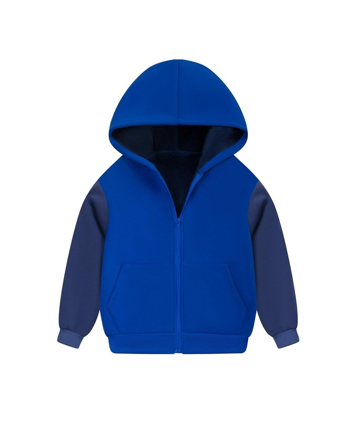 ZITY Kid's Hooded Flannel Sherpa Fleece Lined Shirt Jackets-ZPK005690 | Zitysports