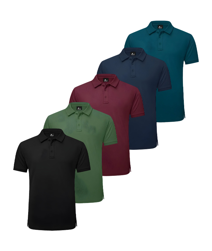 5/3 Pack Men's Dri Fit Golf Polo Shirt-TZUHE00131