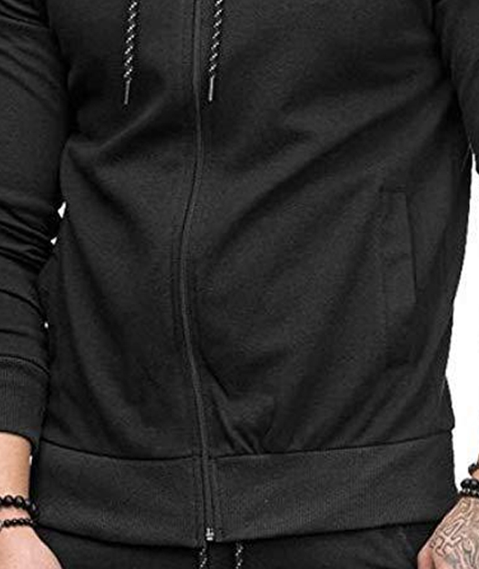 ZITY Men's Full-Zip Long Sleeve Workout Slim Fit Outdoor Hoodie-DUMFH04985|Zitysports