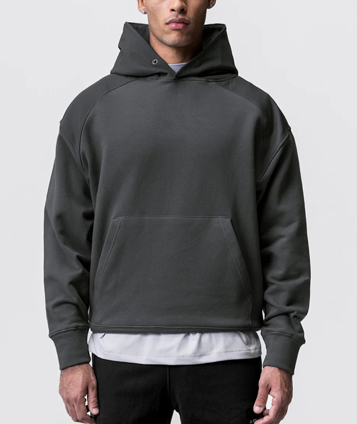 ZITY Men's Cotton Long Sleeve Pullover Hoodie-DUMFH05478