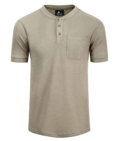 ZITY Men's Slim Fit Button Up Summer T-Shirt-CUMSS01031