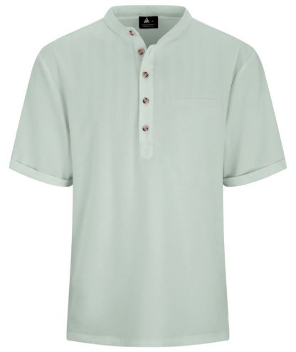 ZITY Men's Dri Fit Summer Henley T-Shirt-CUMSS01288