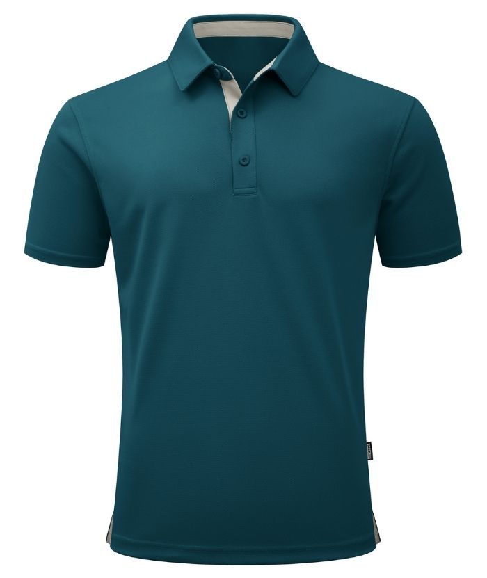 ZITY Men's Button Up Slim Fit Polo Shirt-CUMPO05188