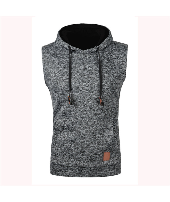 Men's Sleeveless Hooded Sport Vest Casual Hoodie-ZPK007596 | Zitysports