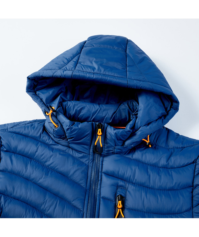 ZITY Men's Stand Collar Hooded Lightweight Puffer Jacket-22913 | Zitysports