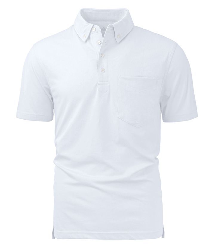 ZITY Men's Button Down Slim Fit Polo Shirt-CUMPO01277