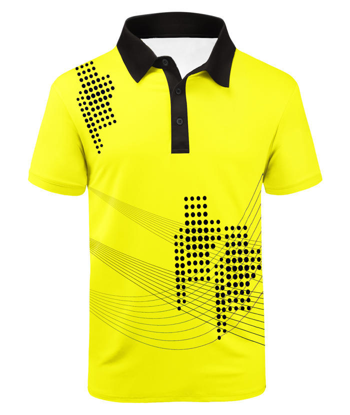 ZITY Men's Printed Casual Summer Dri Fit Sports Polo Shirt-APOH700039