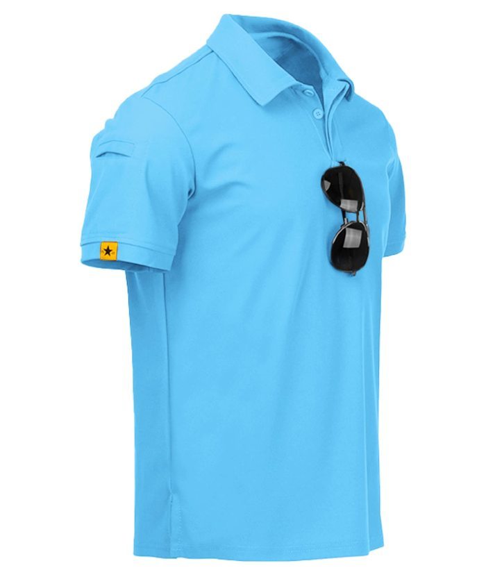 ZITY Men's Oversized Short Sleeve Sports Golf Tennis Polo Shirt-ZPK007196|Zitysports