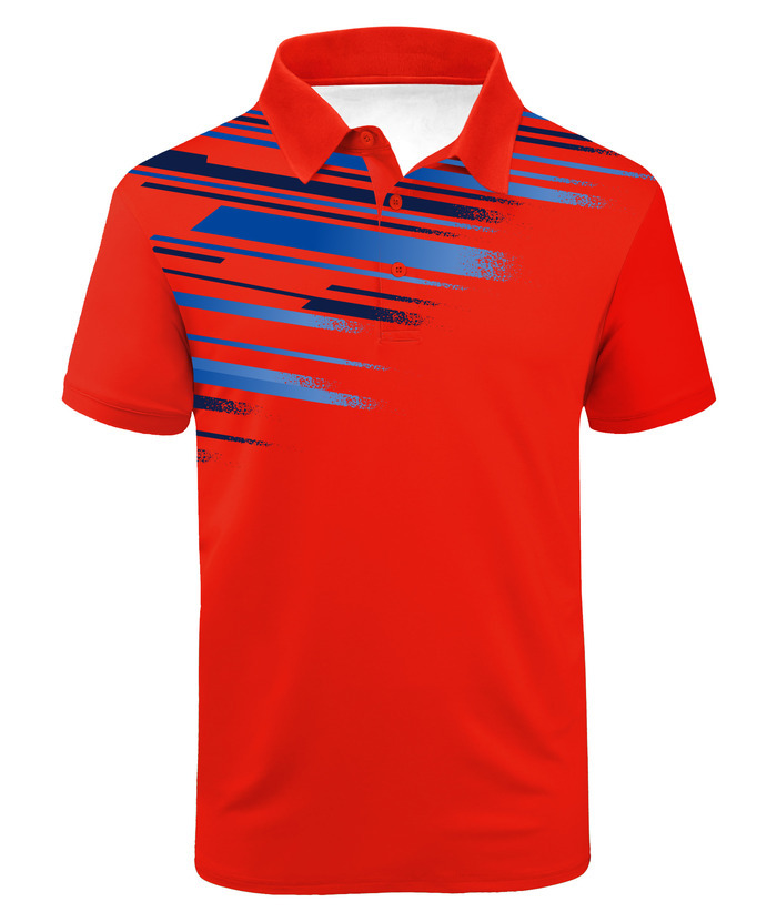 ZITY Men's Short Sleeve Color Block Striped Sports Casual Polo Shirt-ZPK004272 | Zitysports