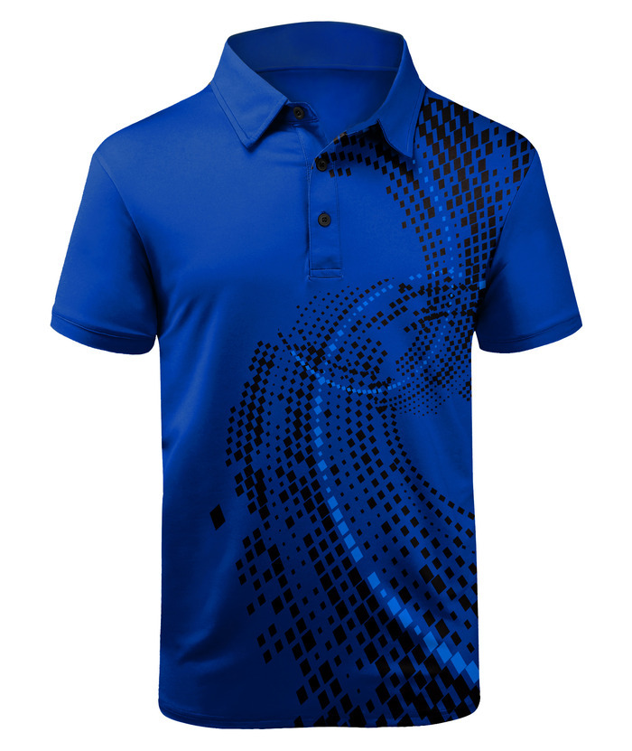 Wholesale Men's Oversize Blue Polo Shirt | Zitysports