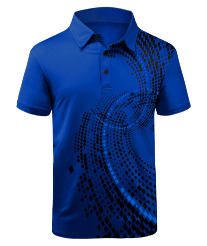 ZITY Men's Printed Sportswear Short Sleeve Fast Dry Outdoor Polo-ZPK000878 | Zitysports
