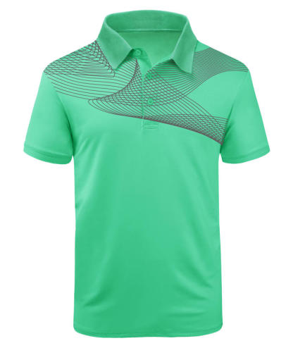 ZITY Men's Printed Dri Fit Performance Polo Shirt-CEMPO01866