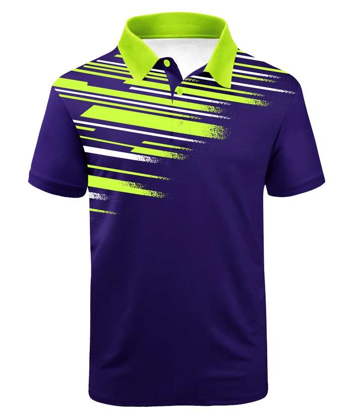 ZITY Men's Short Sleeve Color Block Striped Sports Casual Polo Shirt-ZPK004272 | Zitysports