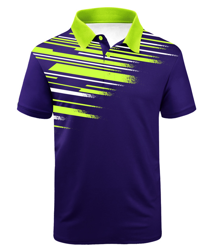 ZITY Men's Short Sleeve Color Block Striped Sports Casual Polo Shirt-ZPK004272 | Zitysports