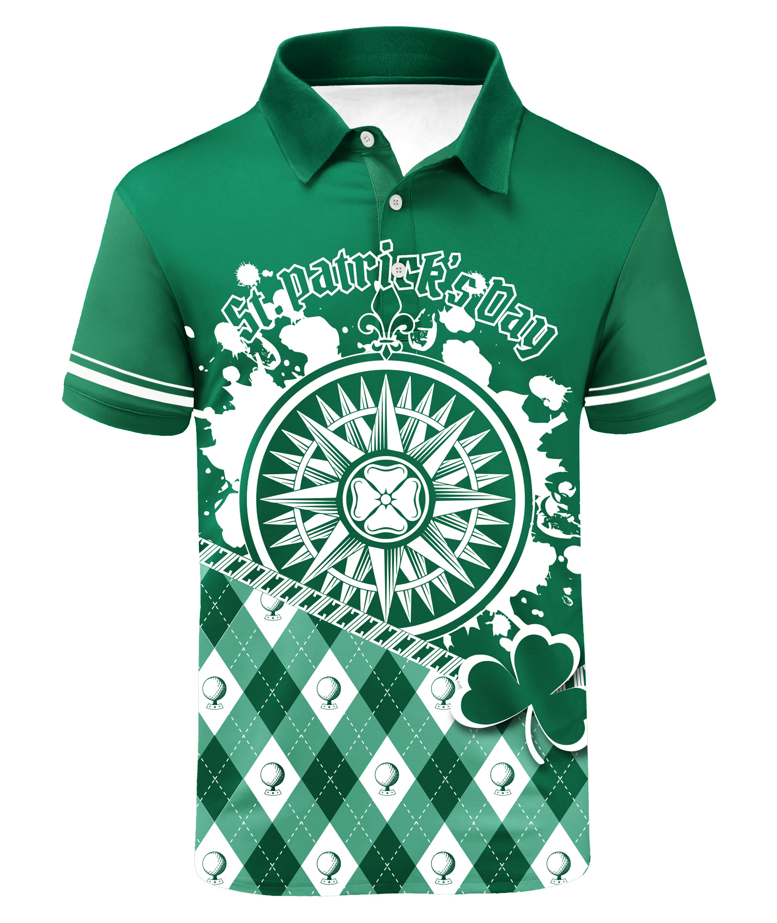 ZITY Men's Dri Fit Green Casual Polo Shirt-CUMPO02009