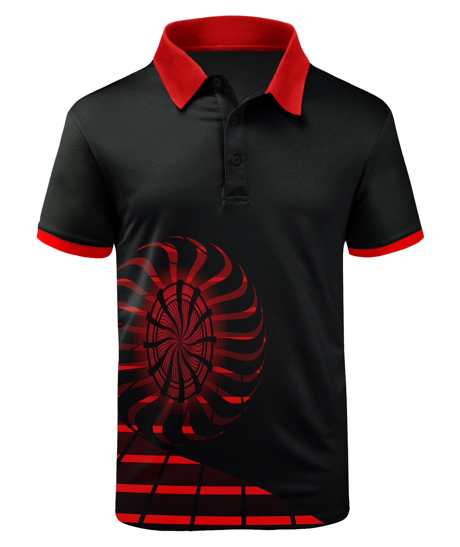 ZITY Men's Button Up Dri Fit Golf Polo Shirt-CFMPO00093