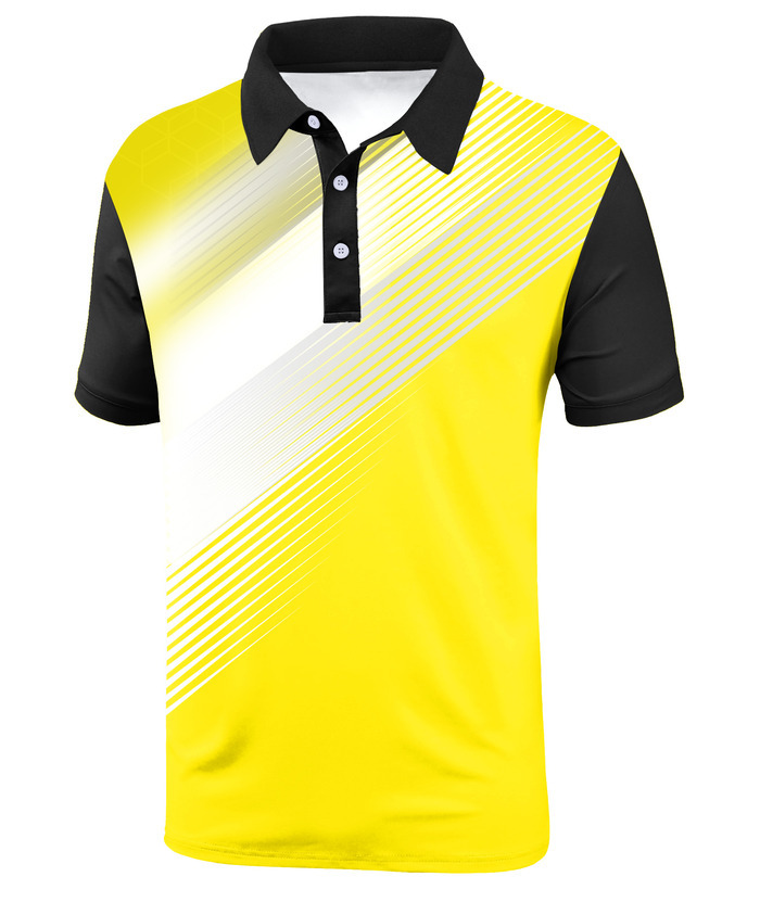 ZITY Men's Moisture Wicking Quick Dry Short Sleeve Print Golf Polo Shirt-APOH700045 | Zitysports