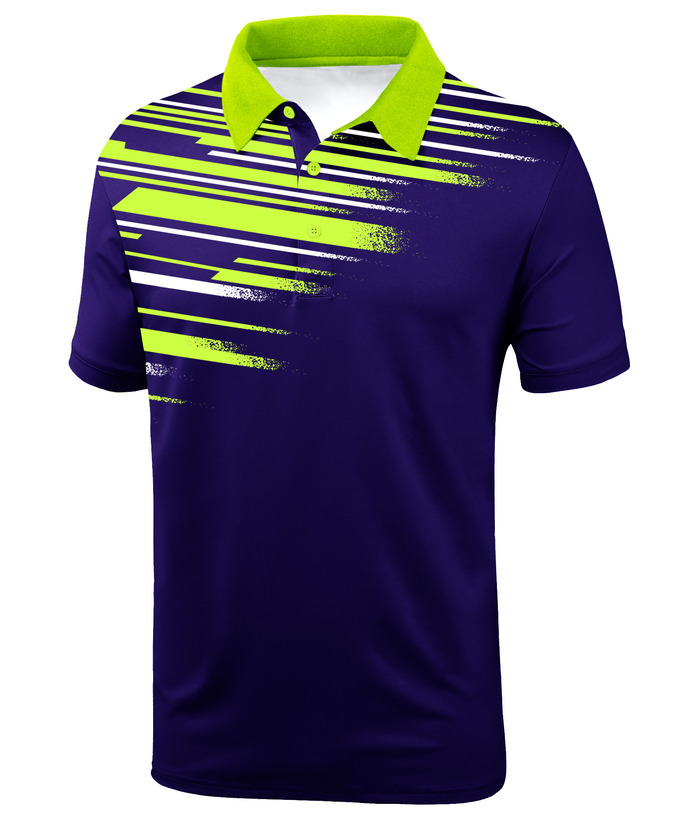 ZITY Men's Short Sleeve Color Block Striped Sports Casual Polo Shirt-ZPK004272 | Zitysports