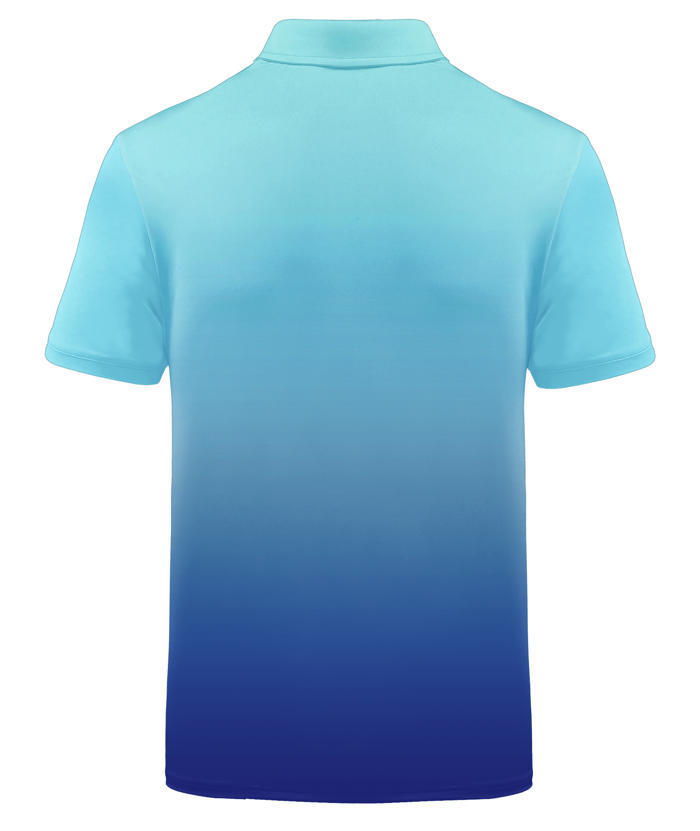 ZITY Men's Summer Dri Fit Gradient Golf Polo Shirt-CFMPO00034
