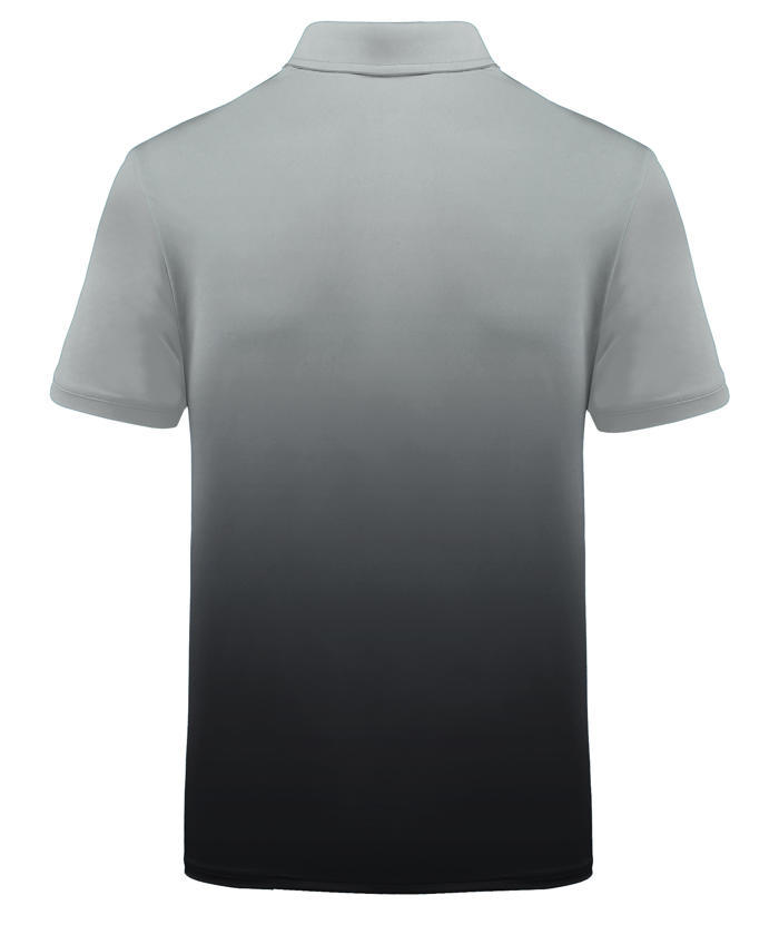ZITY Men's Summer Dri Fit Gradient Golf Polo Shirt-CFMPO00034