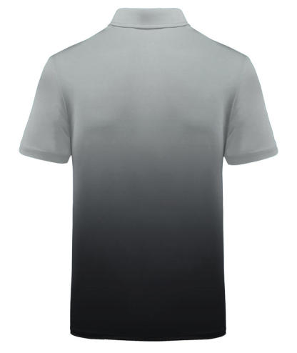 ZITY Men's Summer Dri Fit Gradient Golf Polo Shirt-CFMPO00034