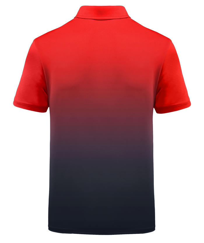 ZITY Men's Summer Dri Fit Gradient Golf Polo Shirt-CFMPO00034