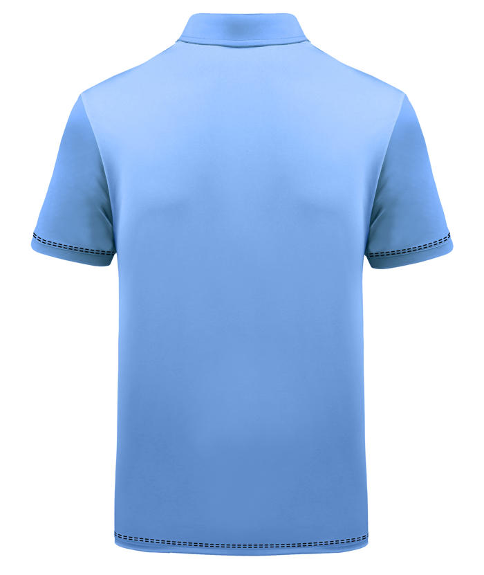 ZITY Men's Gradient Hexagon Pattern Dri Fit Polo Shirt-APOH700046