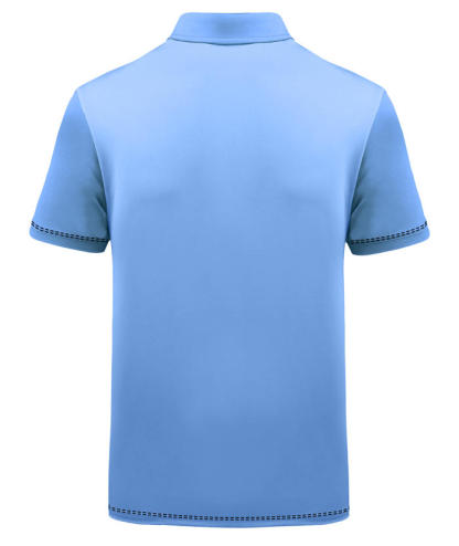 ZITY Men's Gradient Hexagon Pattern Dri Fit Polo Shirt-APOH700046