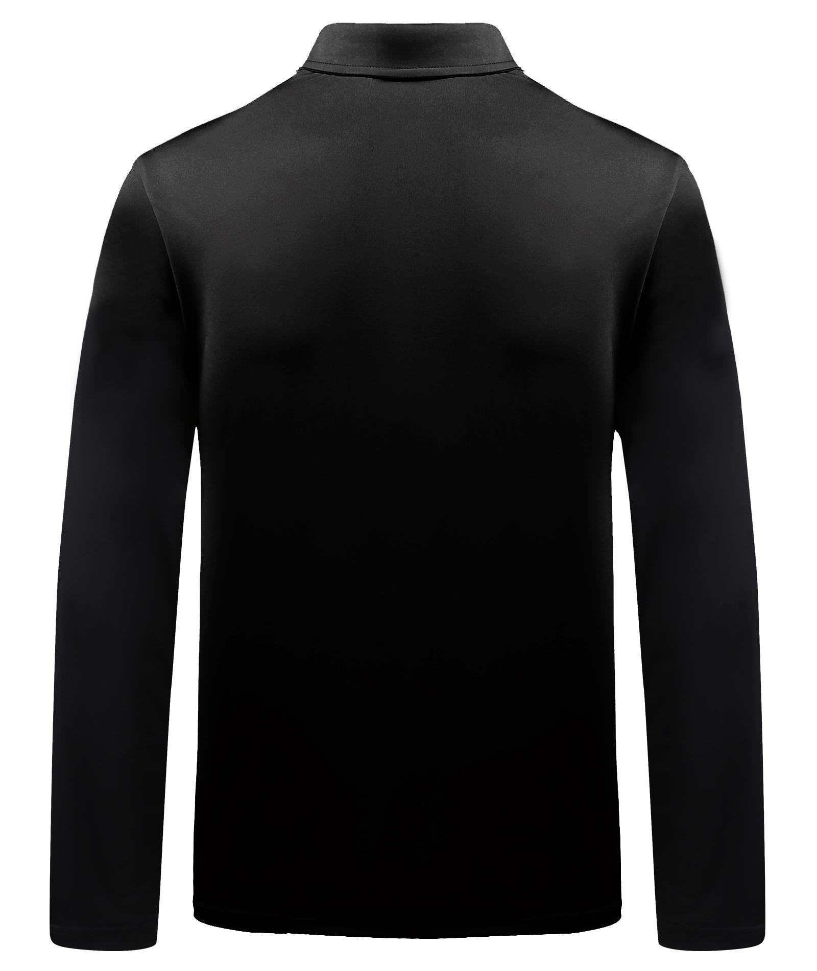 ZITY Men's Button Up Long Sleeve Slim Fit Polo Shirt-CUMLP01195