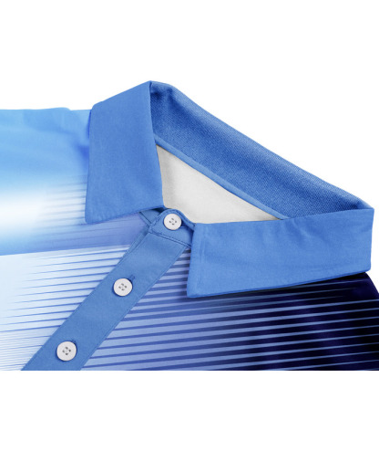 ZITY Men's Moisture Wicking Quick Dry Short Sleeve Print Golf Polo Shirt-APOH700045 | Zitysports