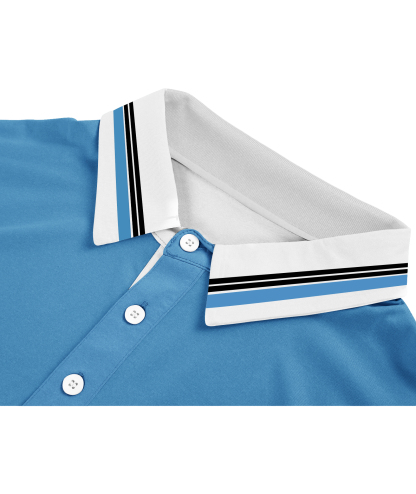 ZITY Men's Button Up Dri Fit Summer Polo Shirt-APOH700041