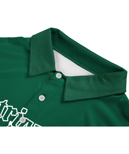 ZITY Men's Dri Fit Green Casual Polo Shirt-CUMPO02009