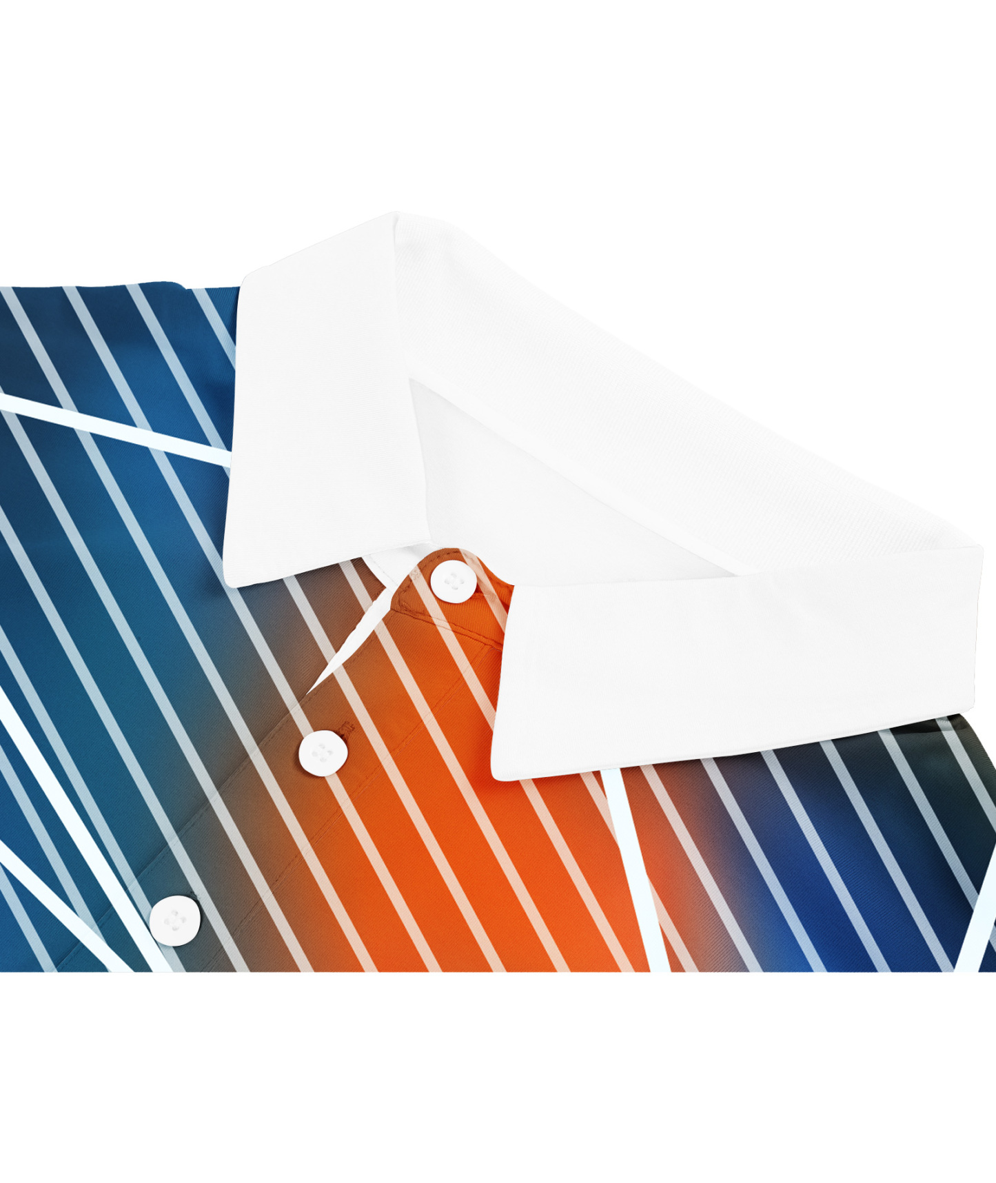 ZITY Men's Button Up Striped Dri Fit Polo Shirt-CFMPO00089