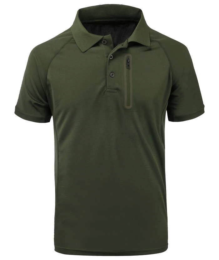 Wholesale Men's Dri Fit Polo Shirt With Zip Pocket | Zitysports