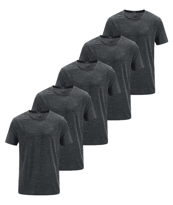 5 Pack ZITY Men's Summer Dri Fit Sports T-Shirt-DZUHE00168